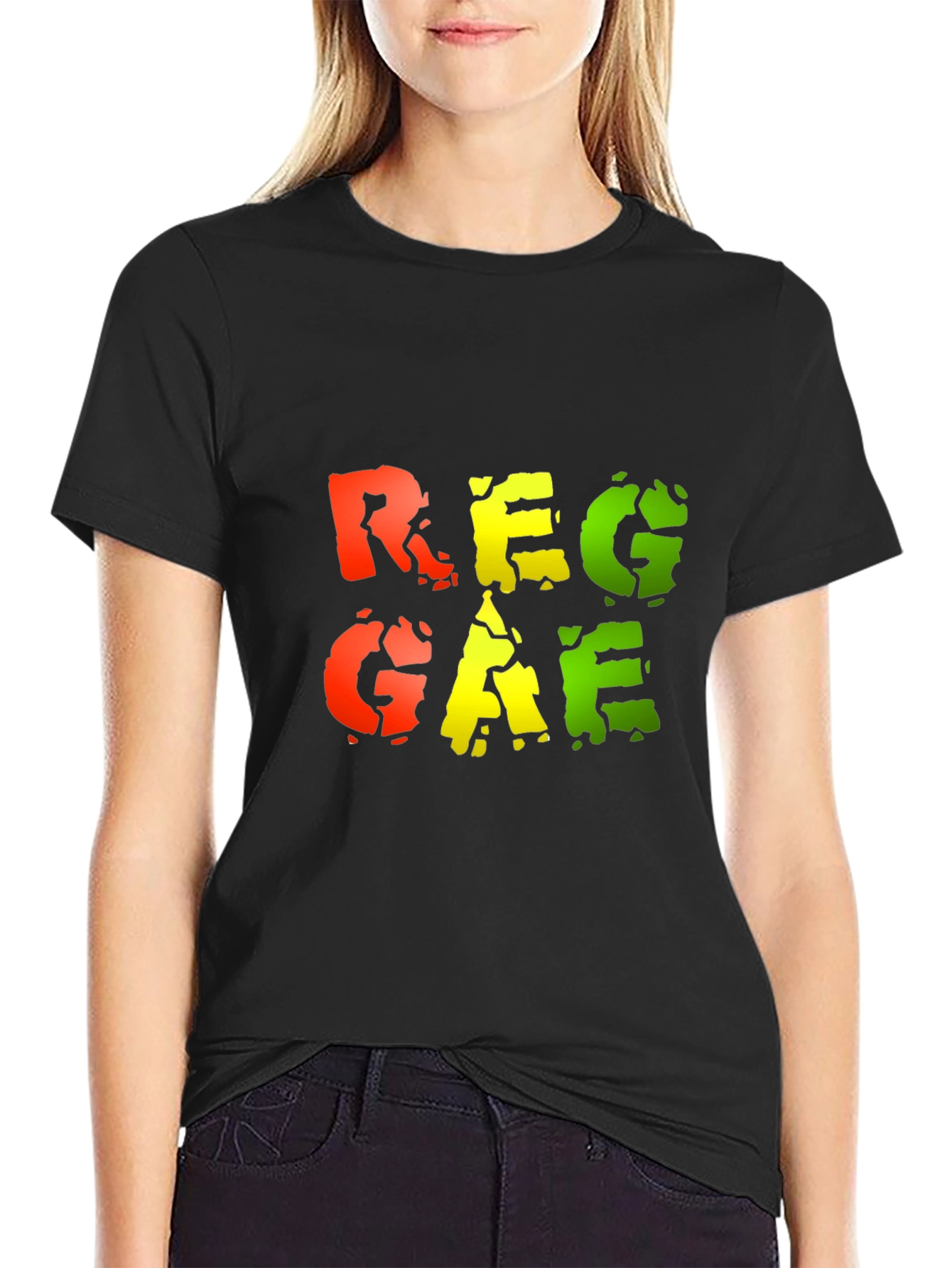 Reggae Graphic Black T-Shirt