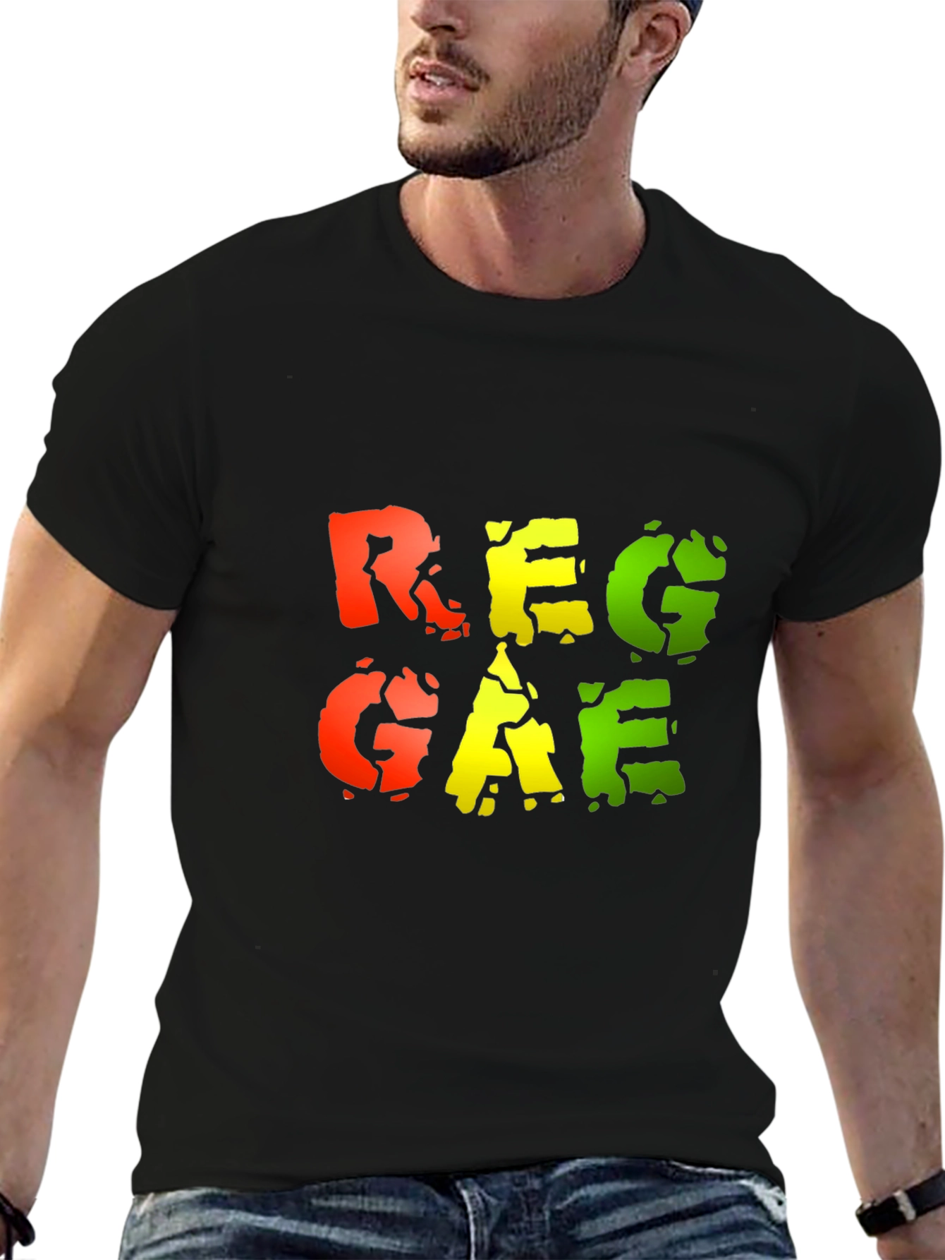 Reggae Graphic Black T-Shirt