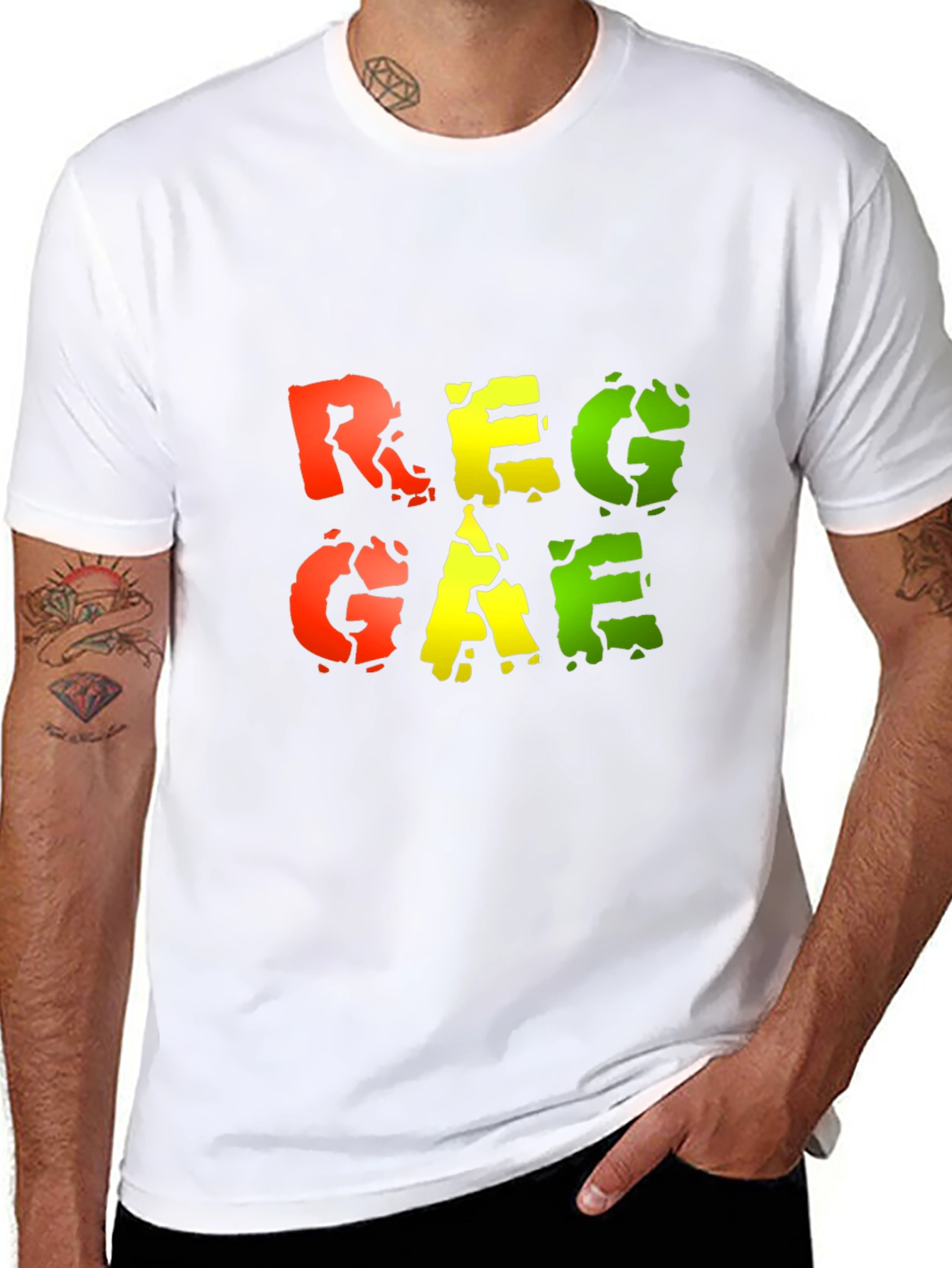 Reggae Graphic Black T-Shirt