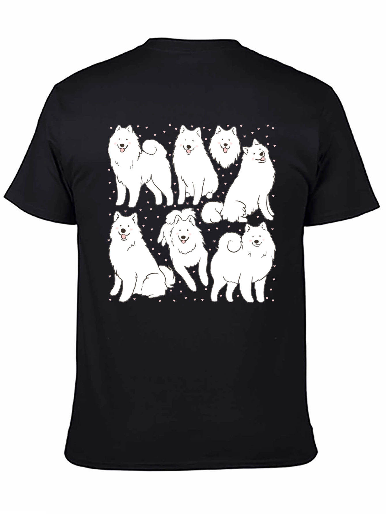 Dog Lover T-Shirt - Samoyed Puppy Pattern