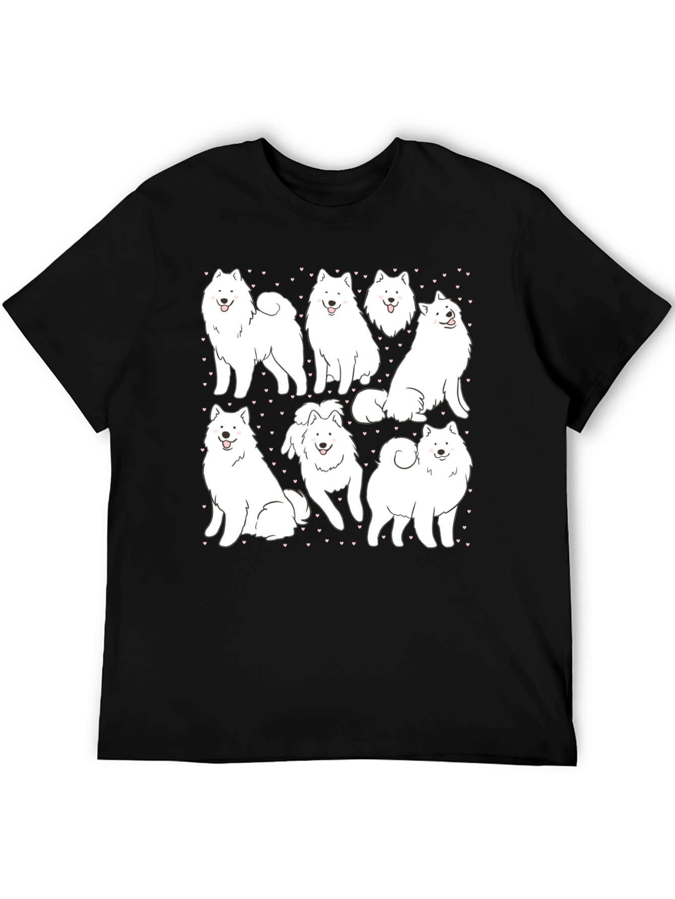 Dog Lover T-Shirt - Samoyed Puppy Pattern