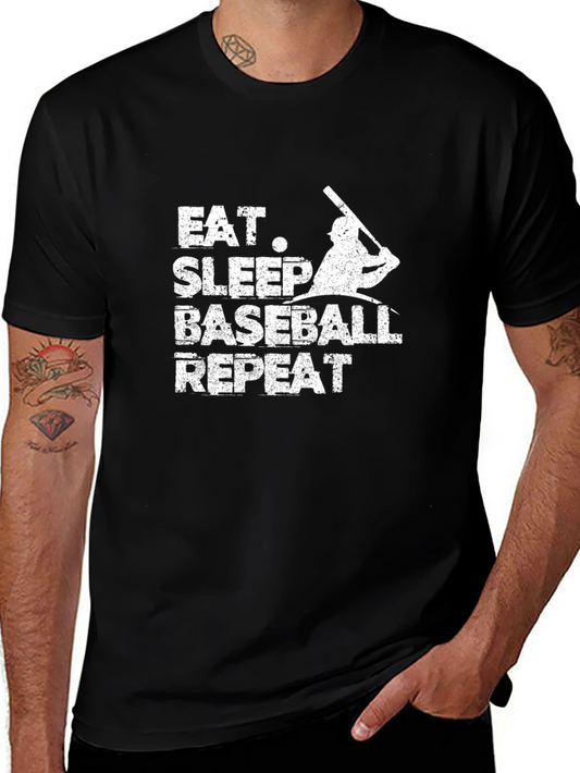 Eat Sleep Baseball Repeat T-Shirt
