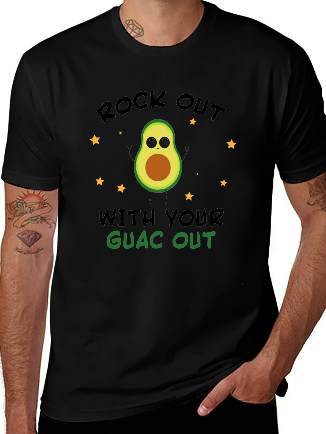 Rock Out With Your Guac Out Avocado T-Shirt