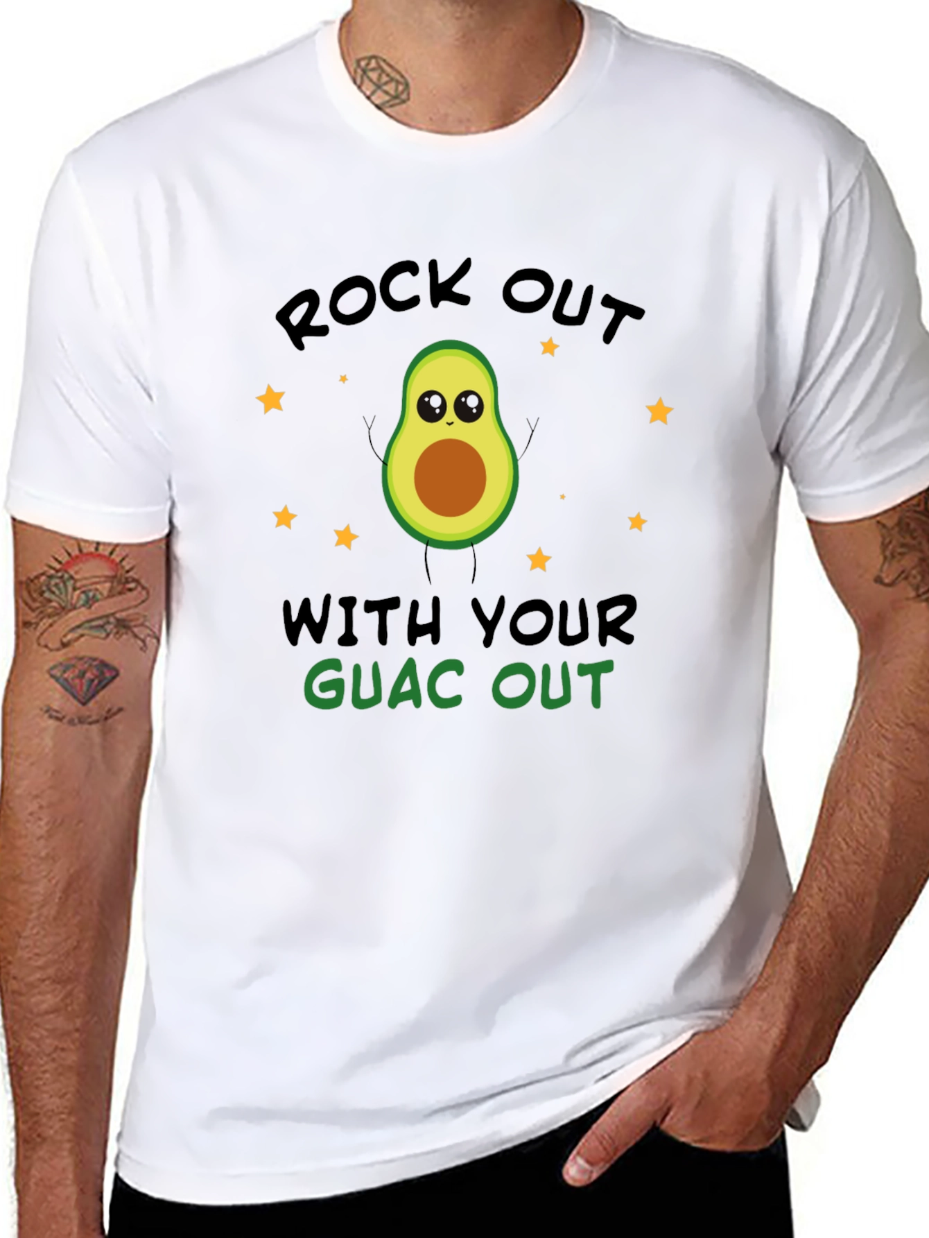 Rock Out With Your Guac Out Avocado T-Shirt