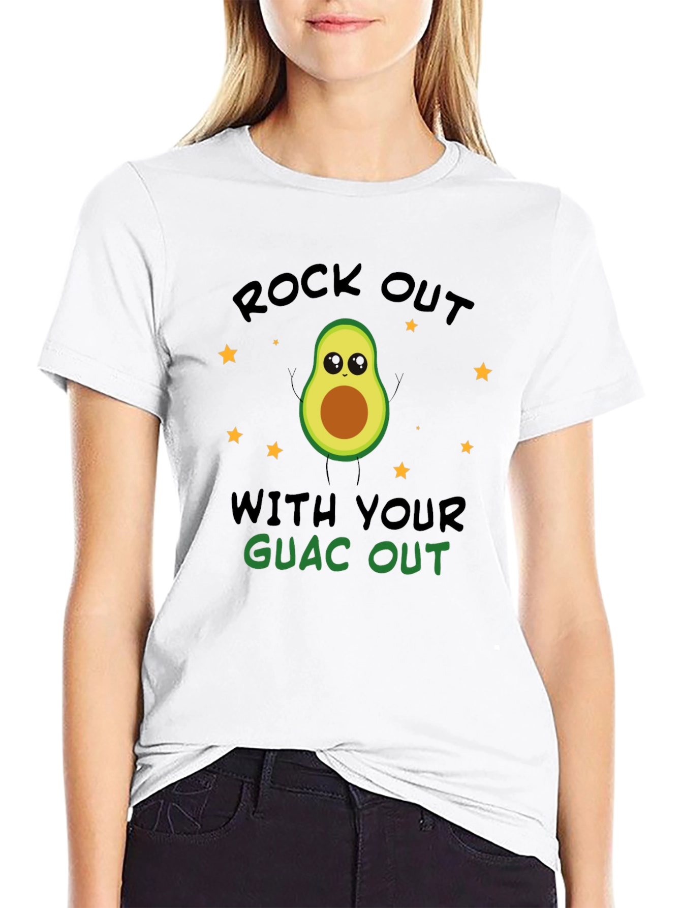 Rock Out With Your Guac Out Avocado T-Shirt