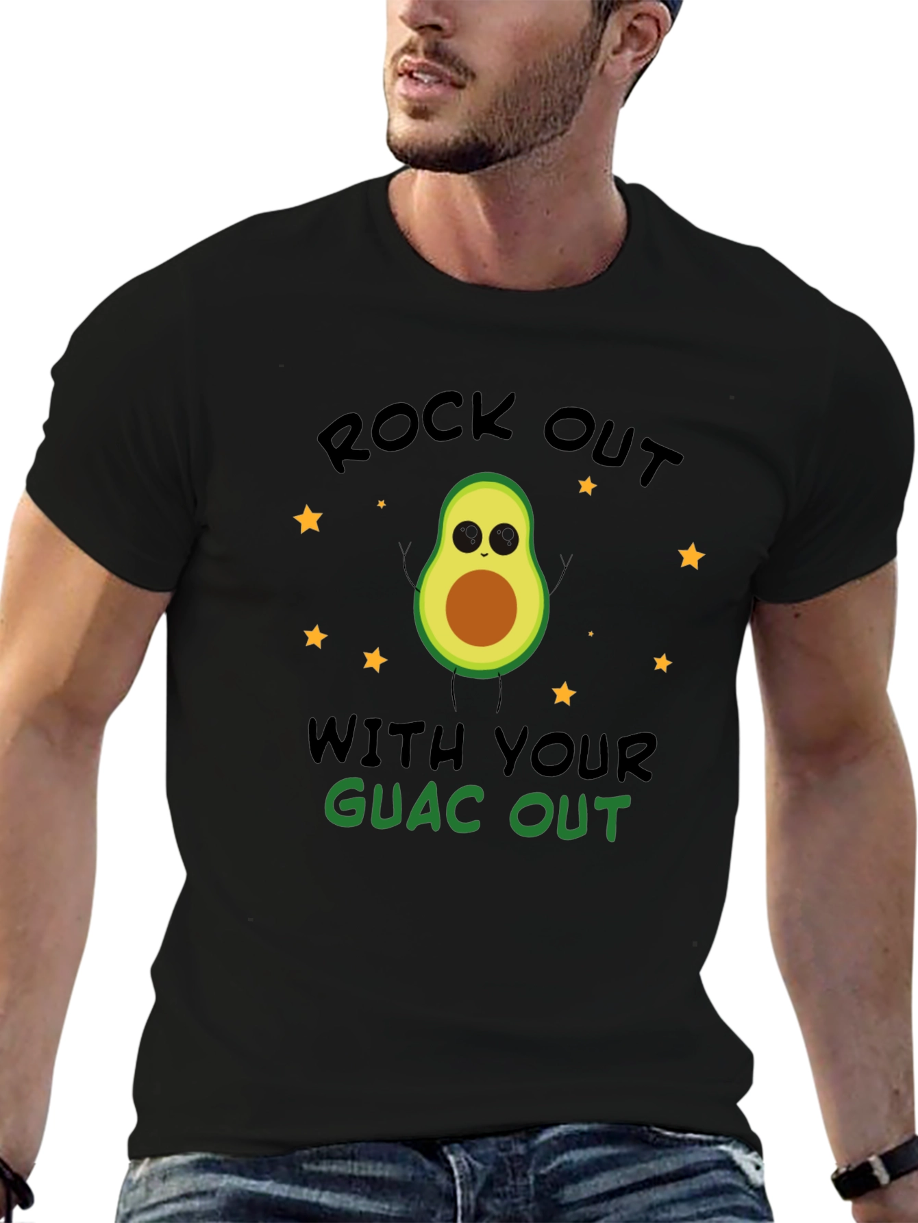 Rock Out With Your Guac Out Avocado T-Shirt