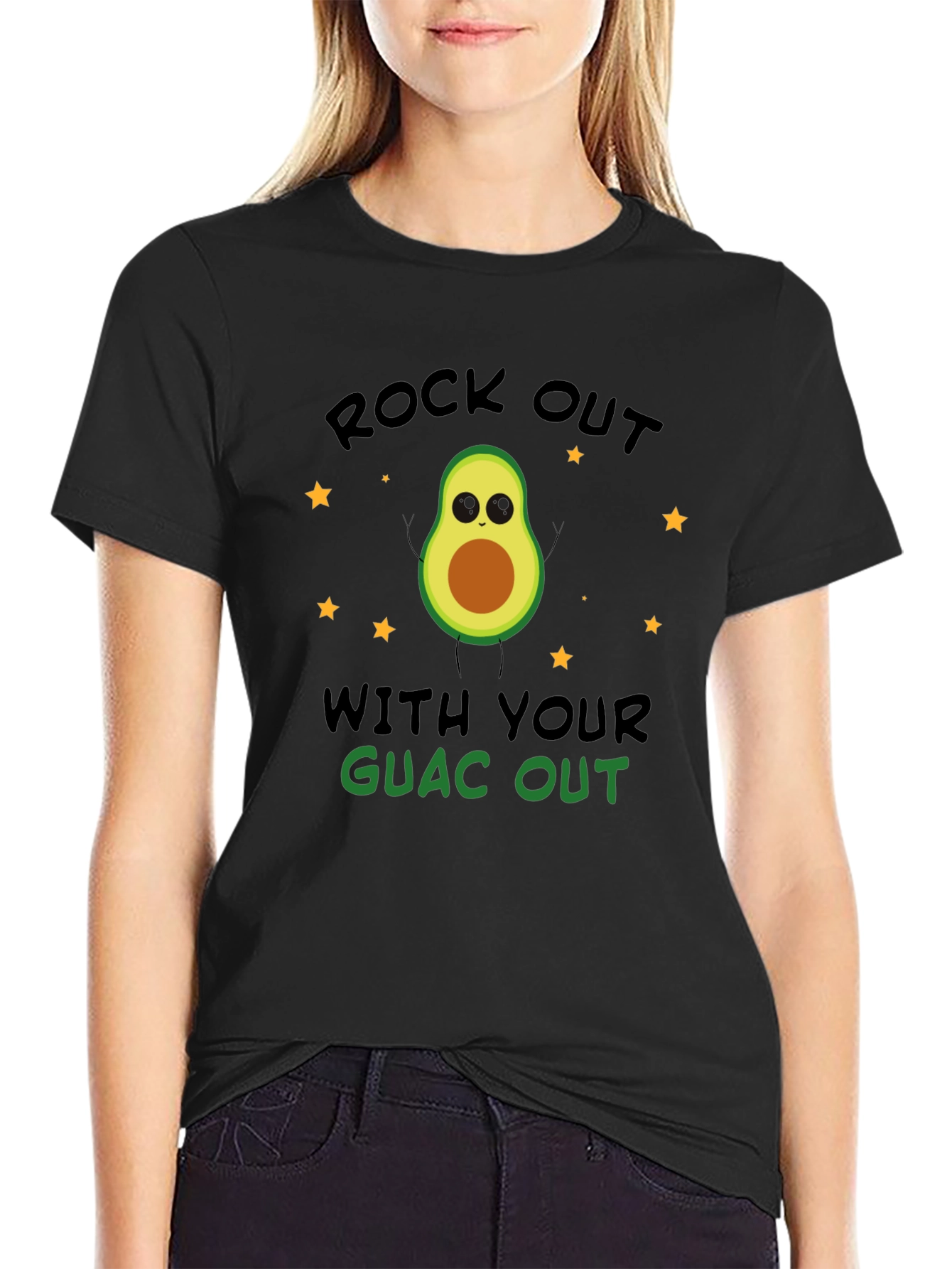 Rock Out With Your Guac Out Avocado T-Shirt