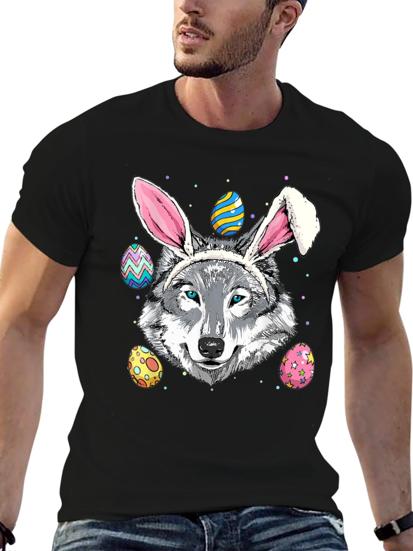 Easter Wolf Bunny T-Shirt