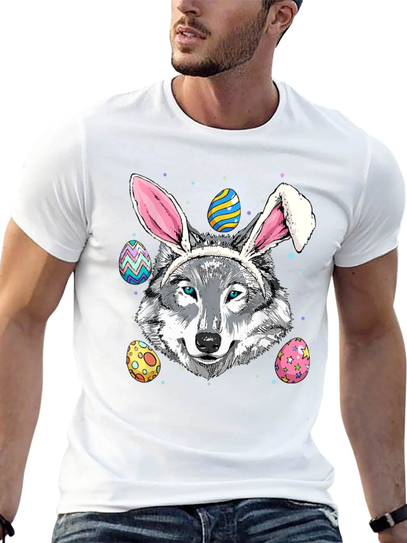 Easter Wolf Bunny T-Shirt