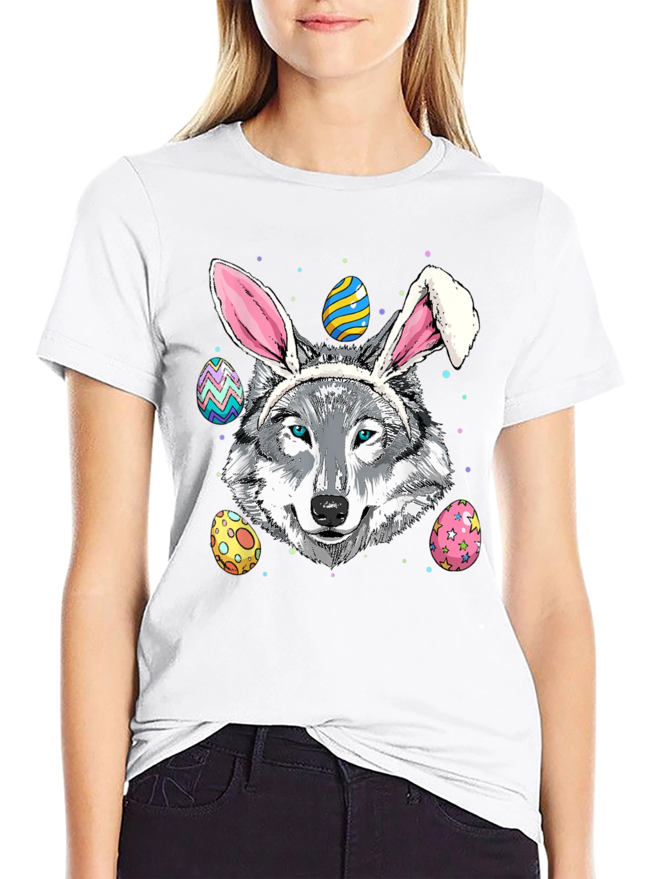 Easter Wolf Bunny T-Shirt