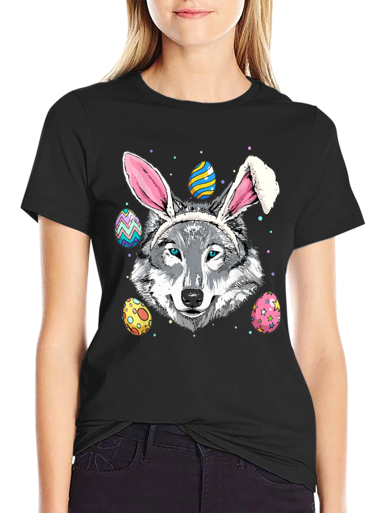 Easter Wolf Bunny T-Shirt