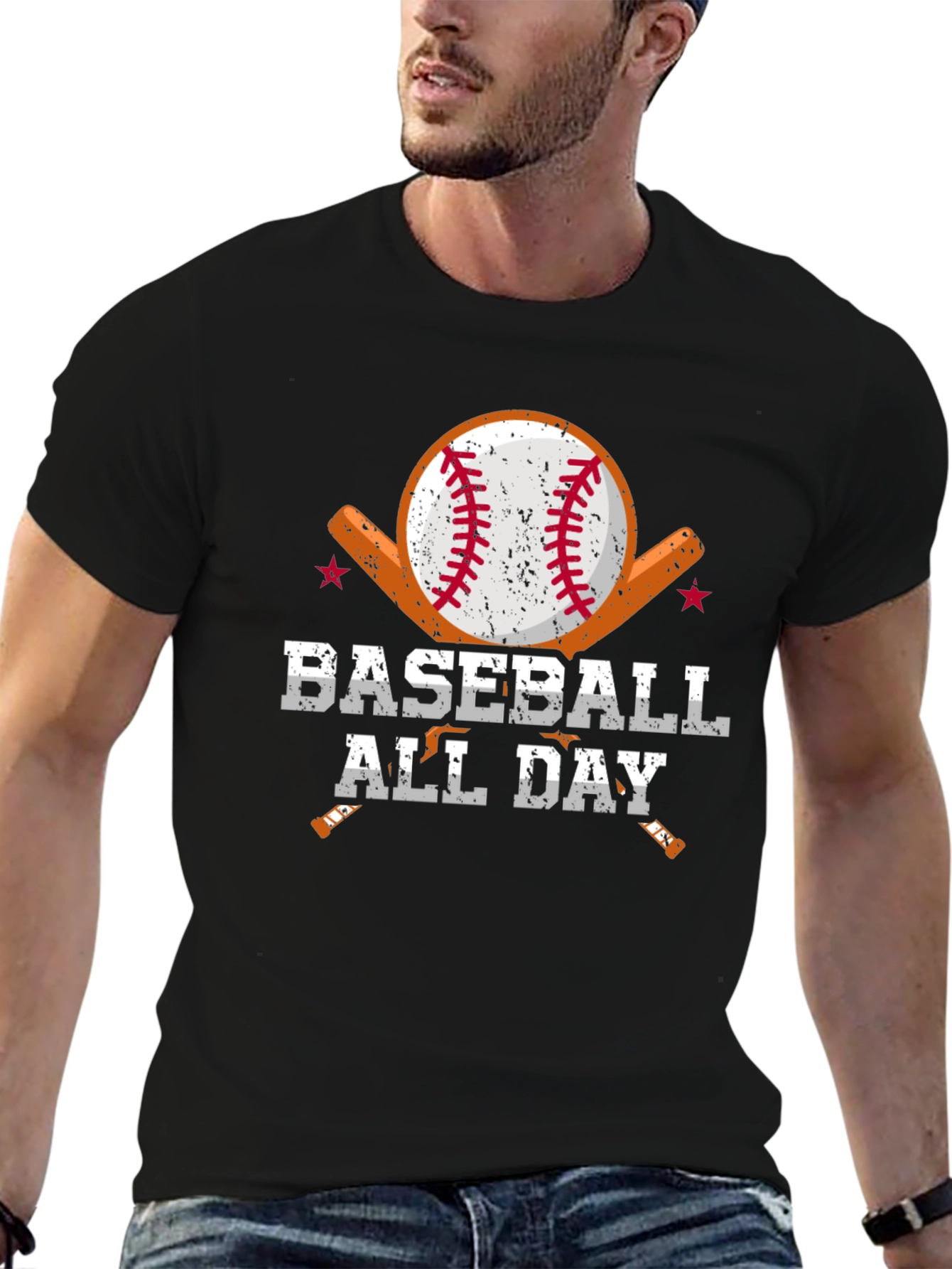 Baseball All Day Graphic T-Shirt