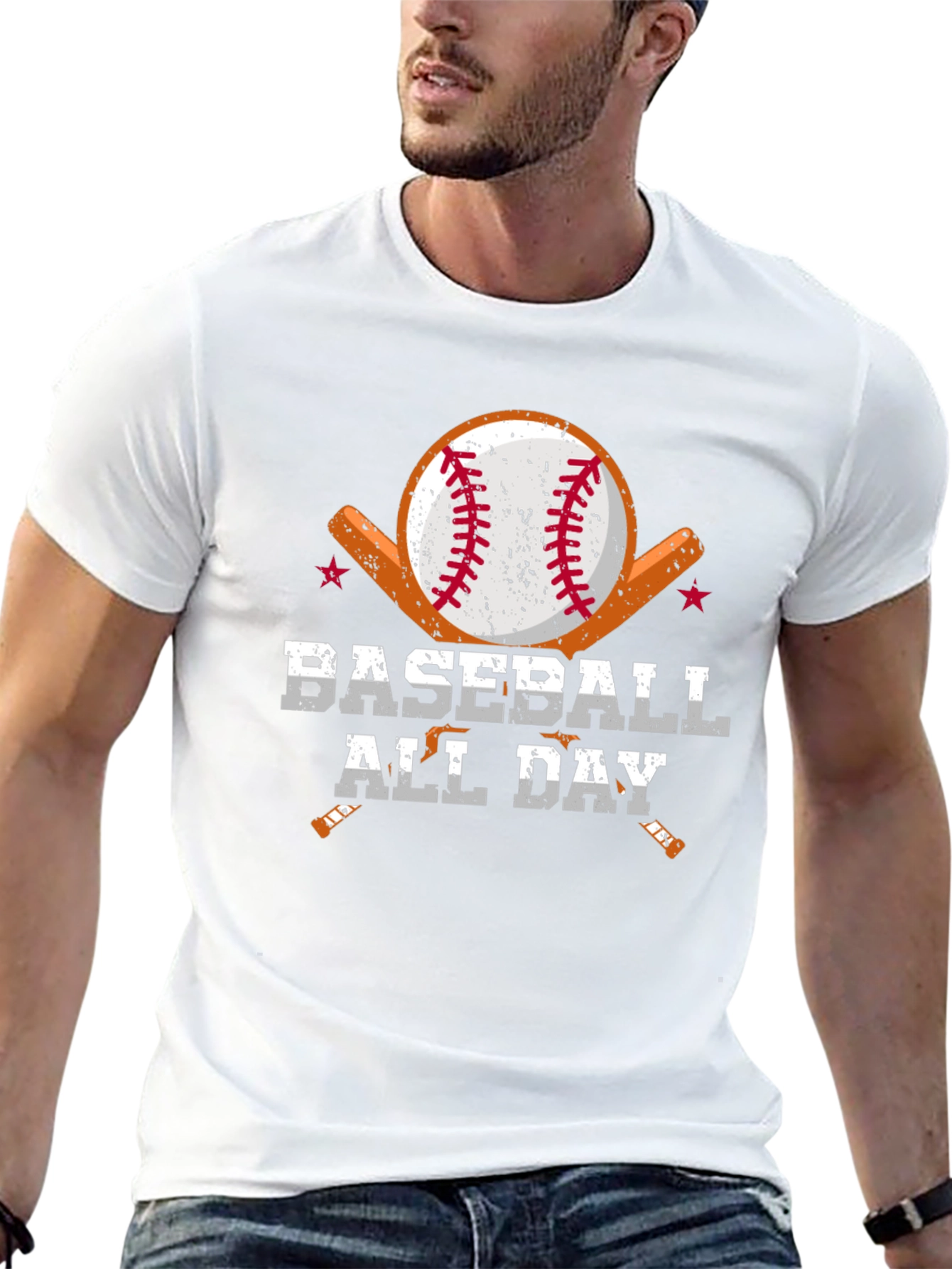 Baseball All Day Graphic T-Shirt