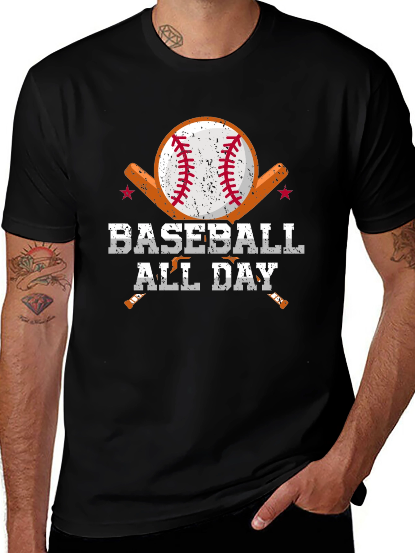 Baseball All Day Graphic T-Shirt