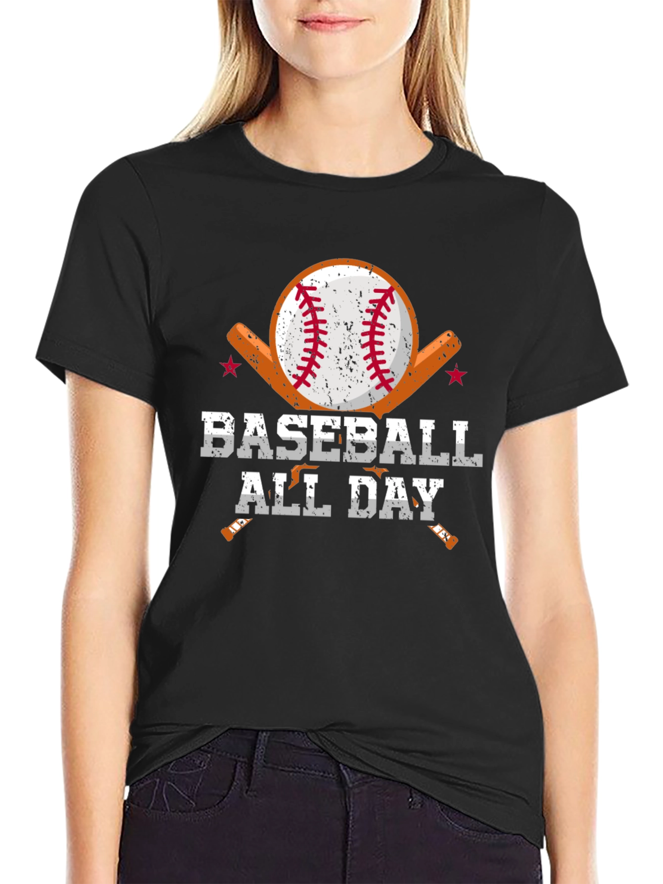 Baseball All Day Graphic T-Shirt