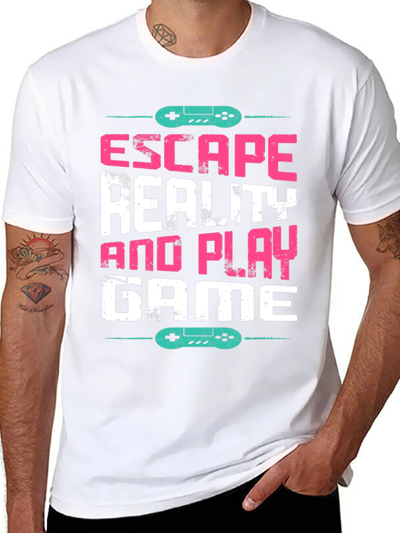 Escape Reality and Play Game T-Shirt
