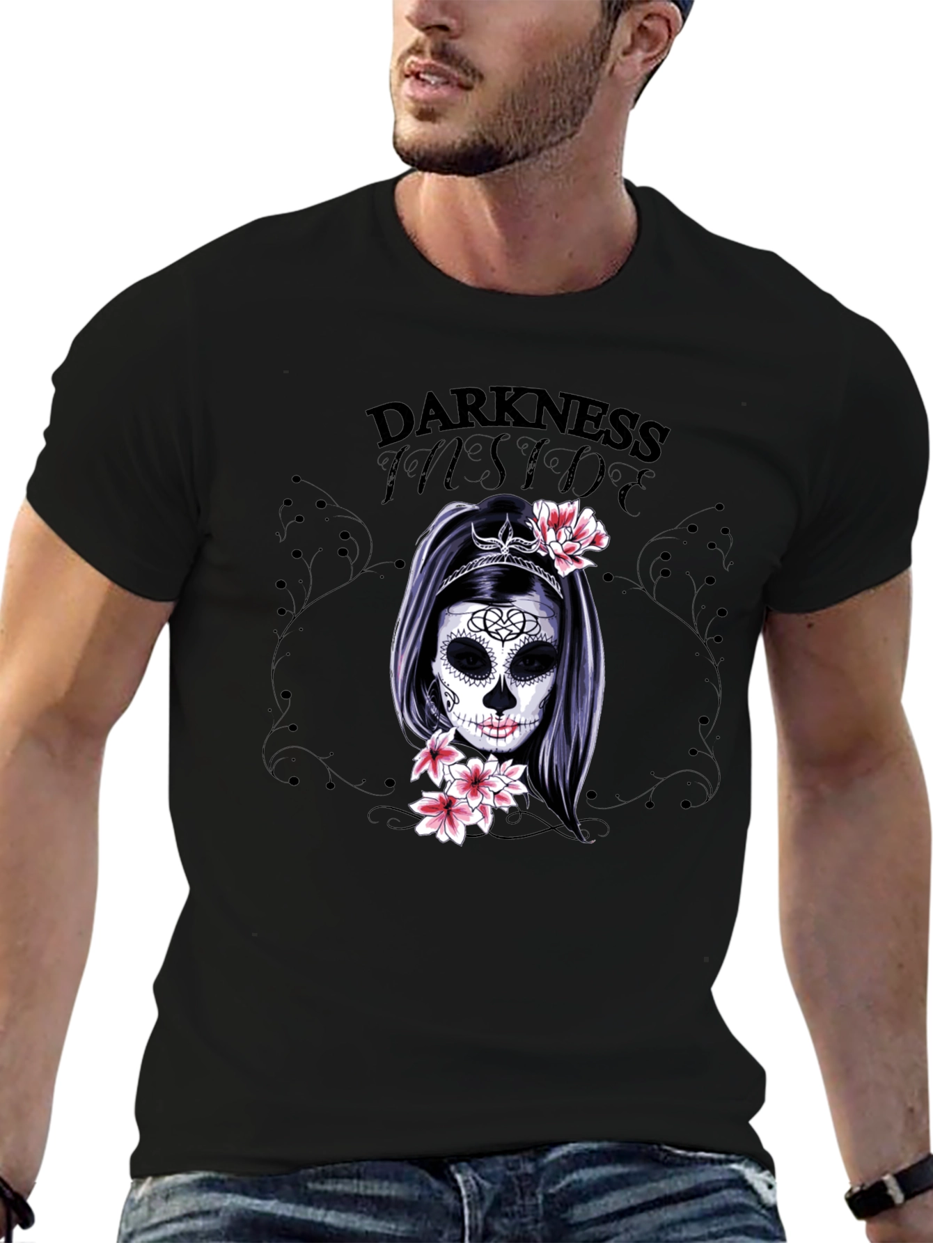 Darkness Inside Sugar Skull T-Shirt