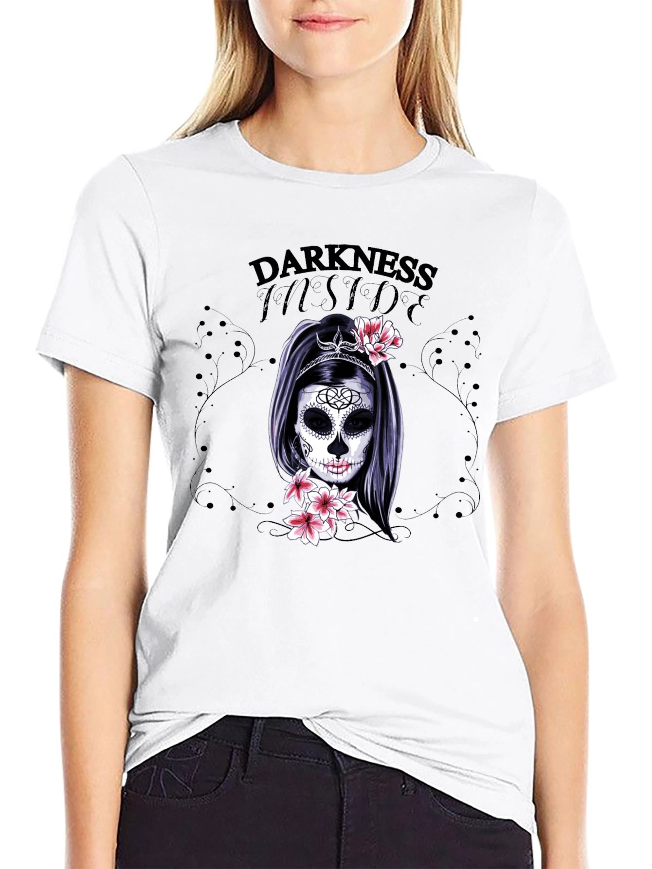 Darkness Inside Sugar Skull T-Shirt