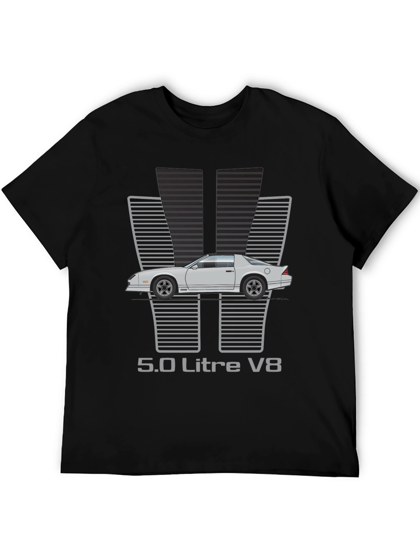 5.0 Litre V8 Car Graphic T-Shirt