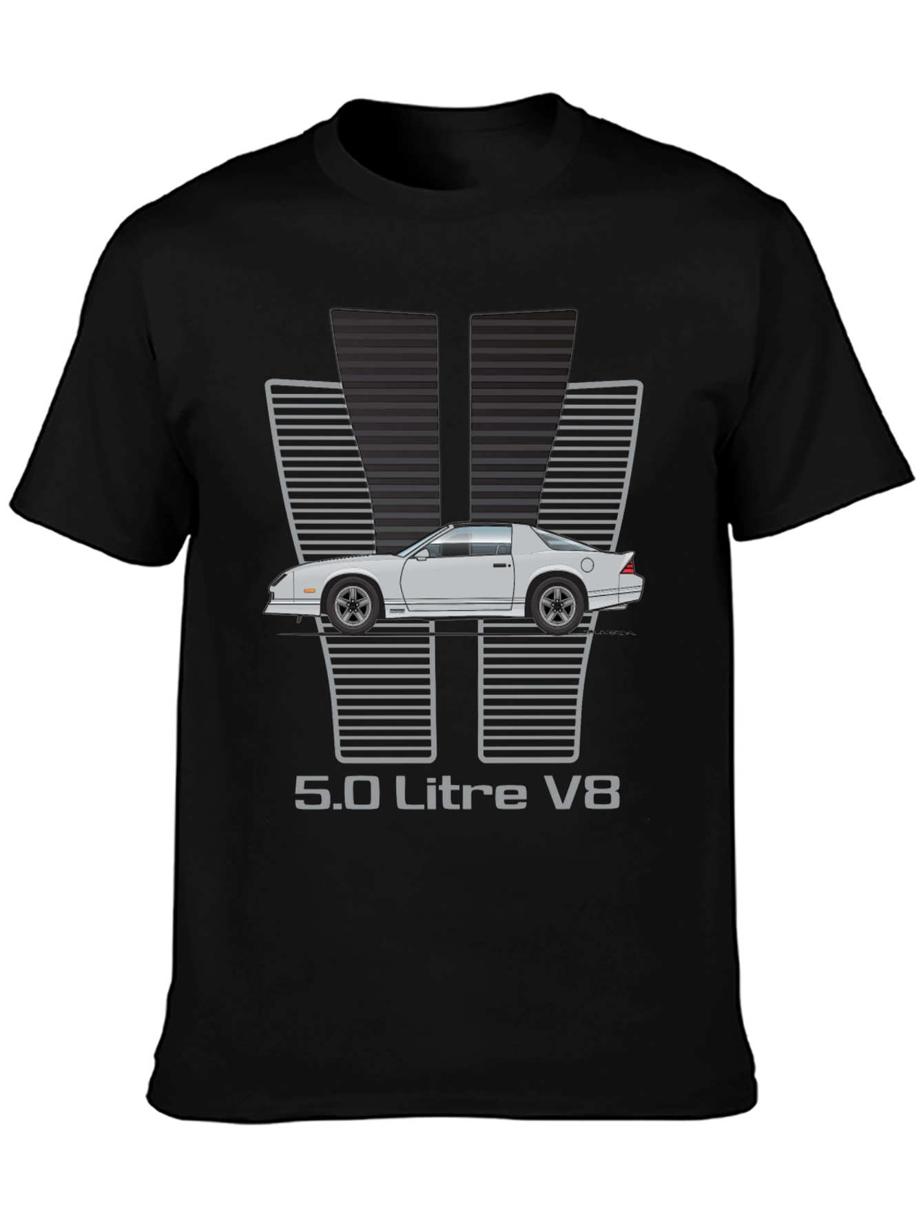 5.0 Litre V8 Car Graphic T-Shirt