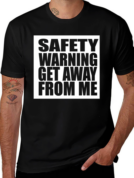 Safety Warning Graphic T-Shirt