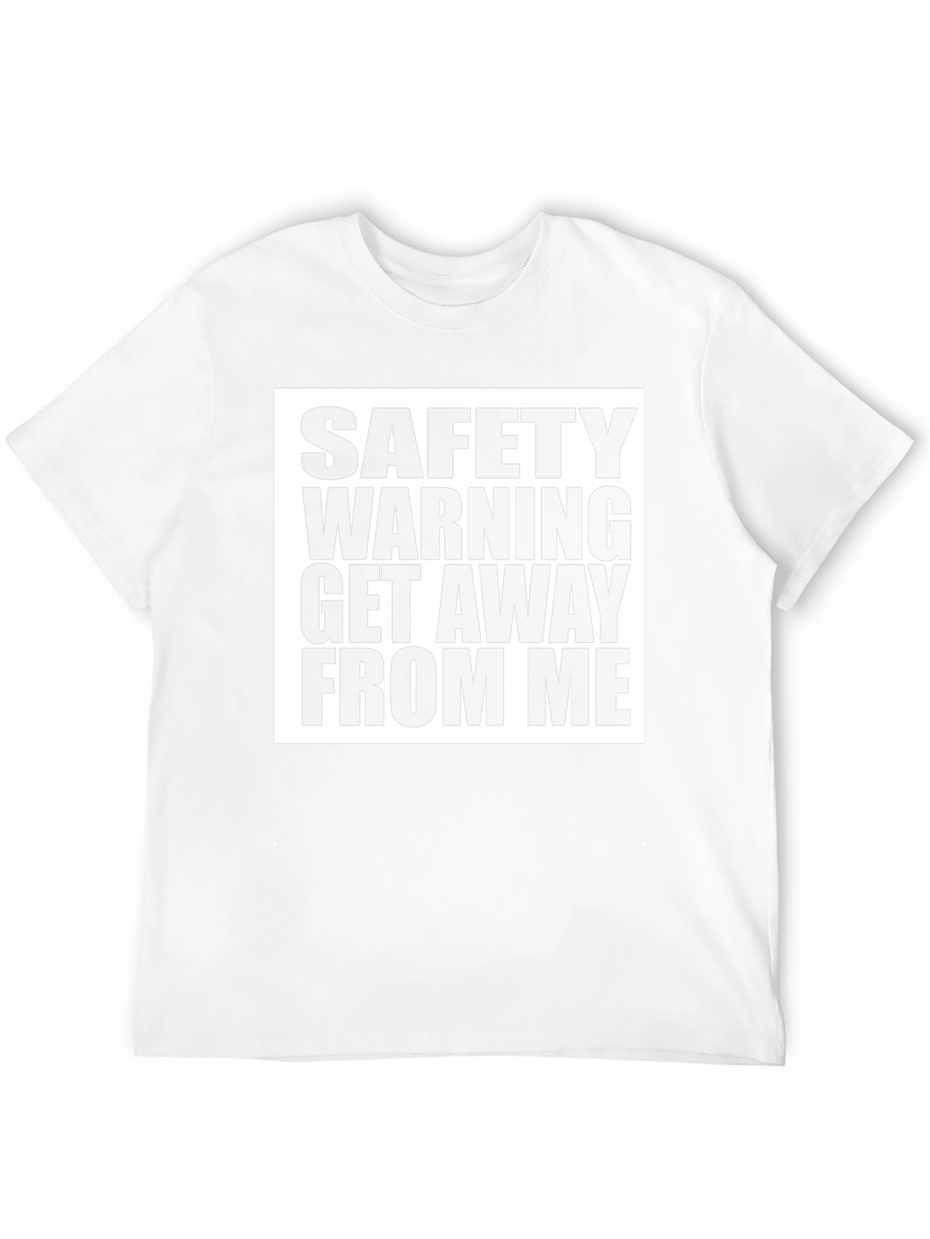 Safety Warning Graphic T-Shirt