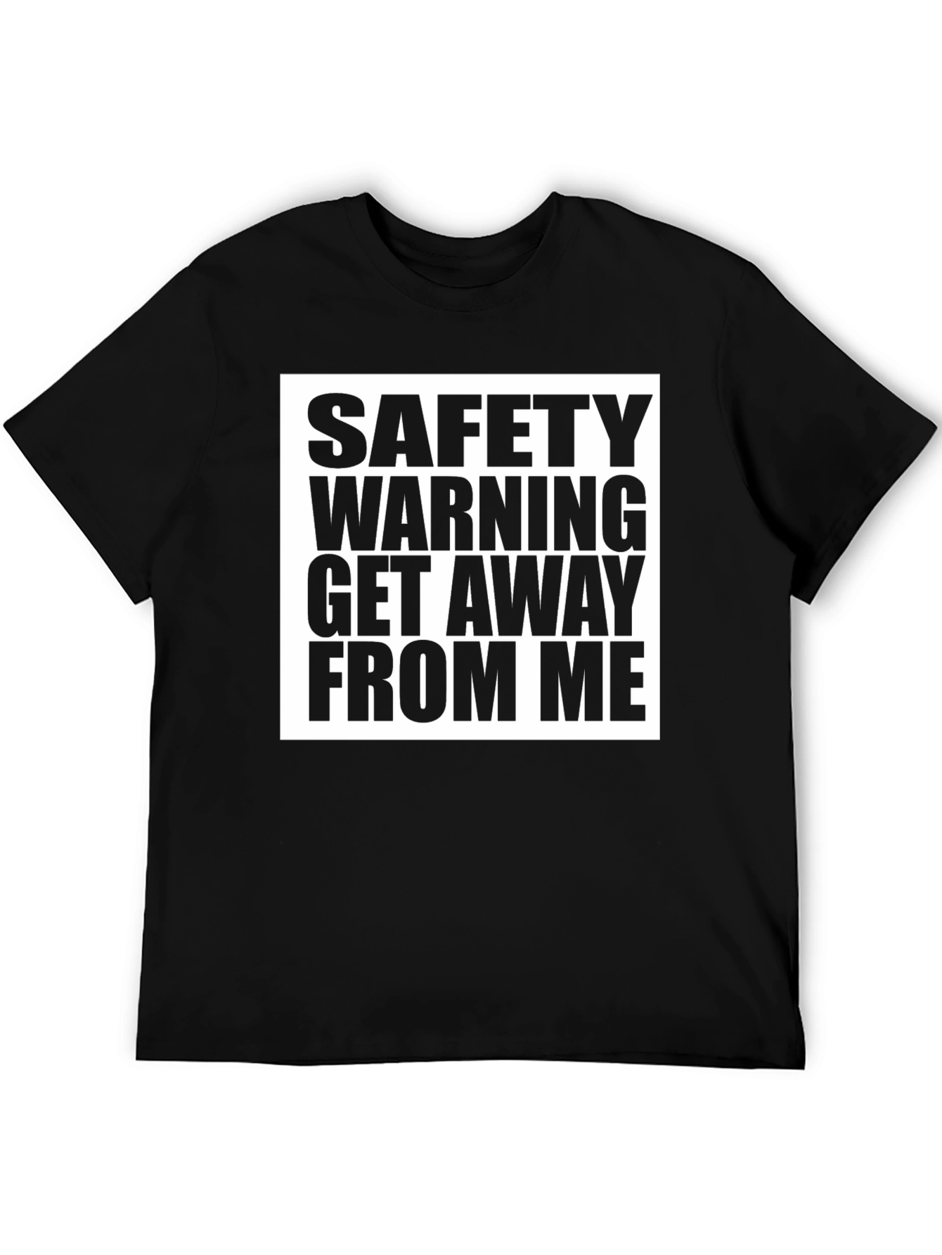 Safety Warning Graphic T-Shirt