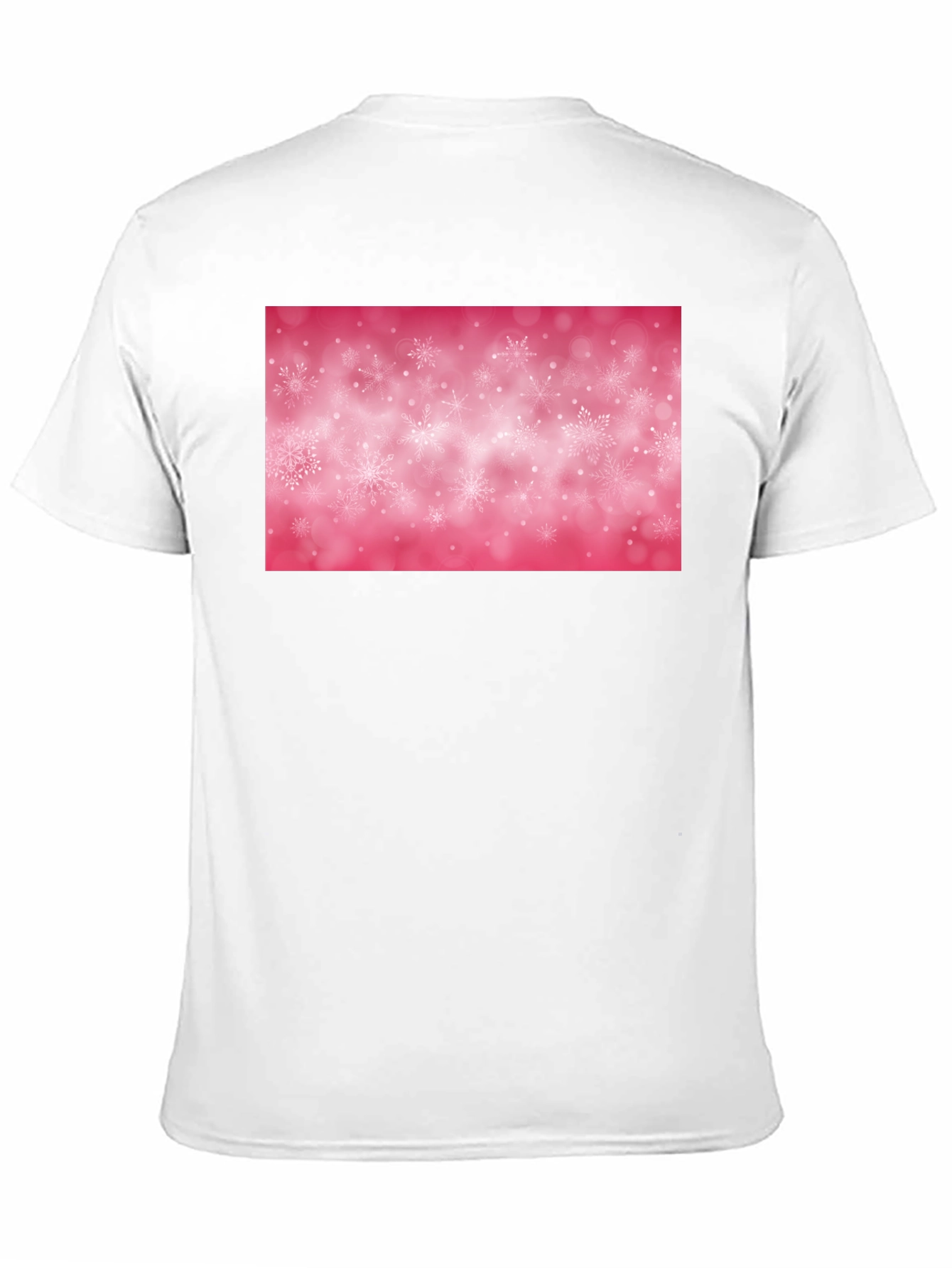 Snowflake Pattern Black T-Shirt