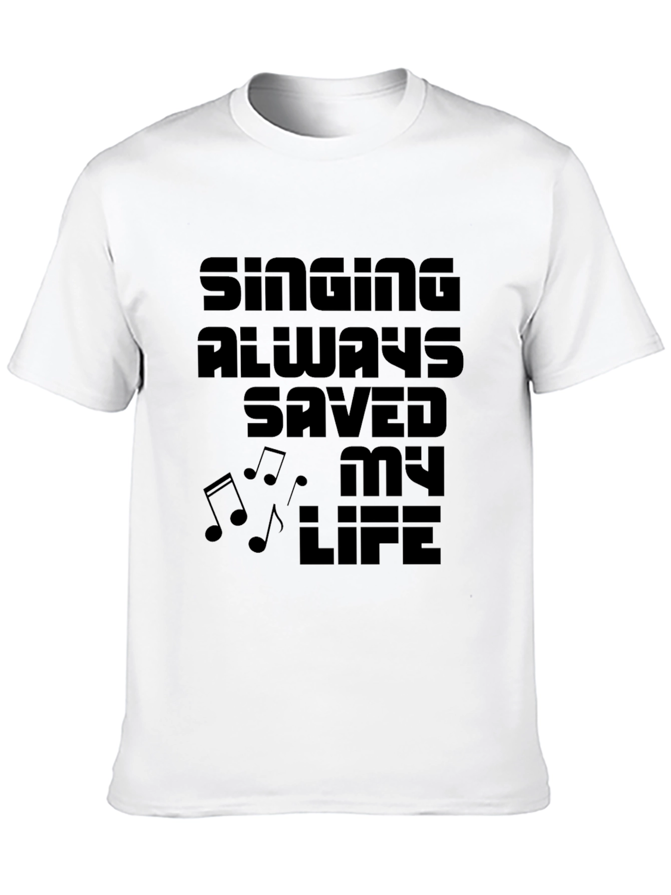Singing Saved My Life Black Graphic Tee