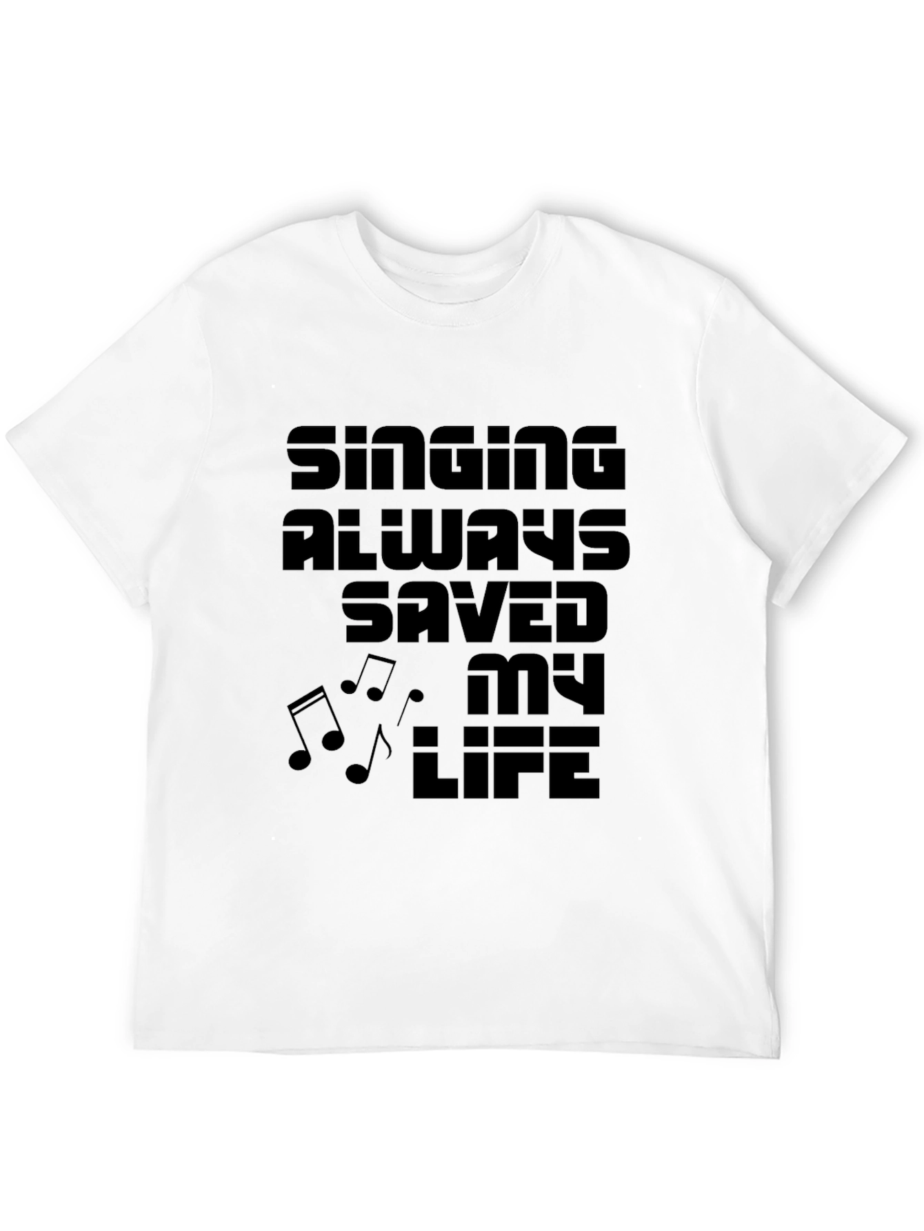 Singing Saved My Life Black Graphic Tee