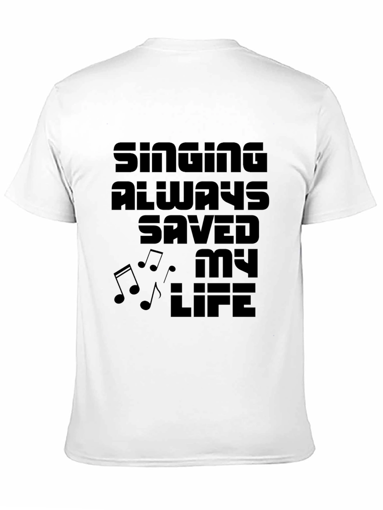 Singing Saved My Life Black Graphic Tee