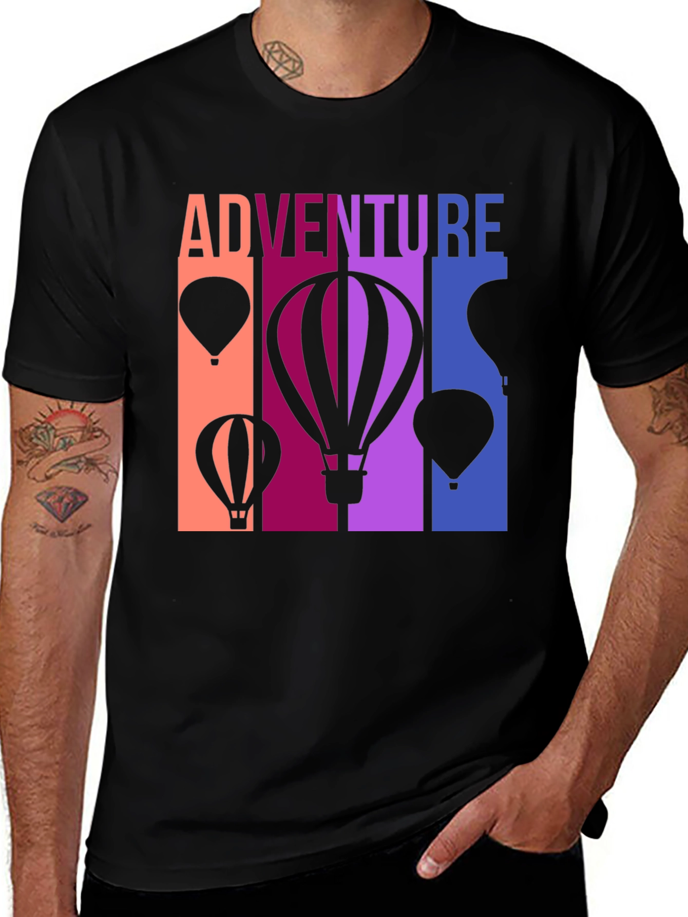 Adventure Hot Air Balloon Graphic Tee