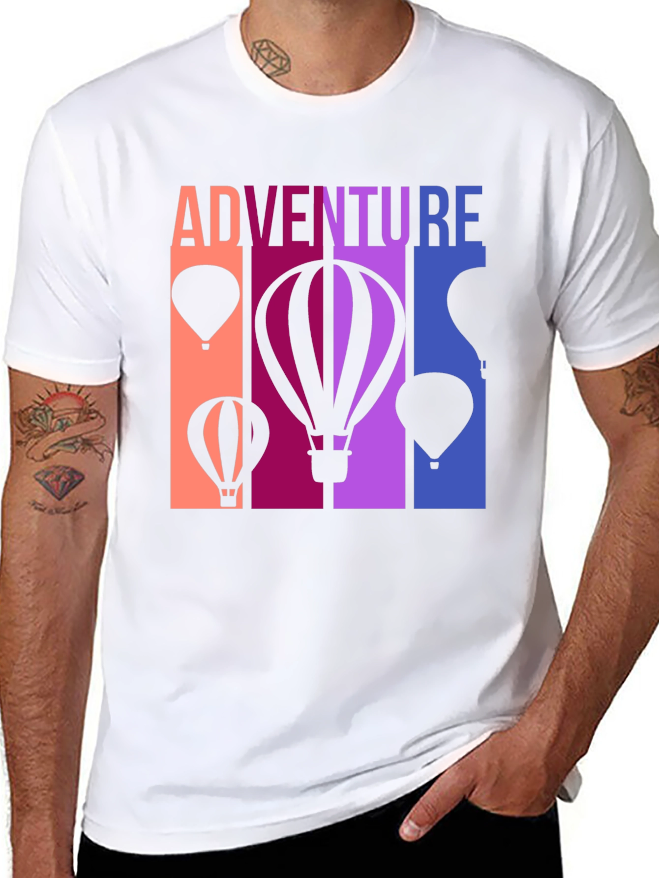Adventure Hot Air Balloon Graphic Tee