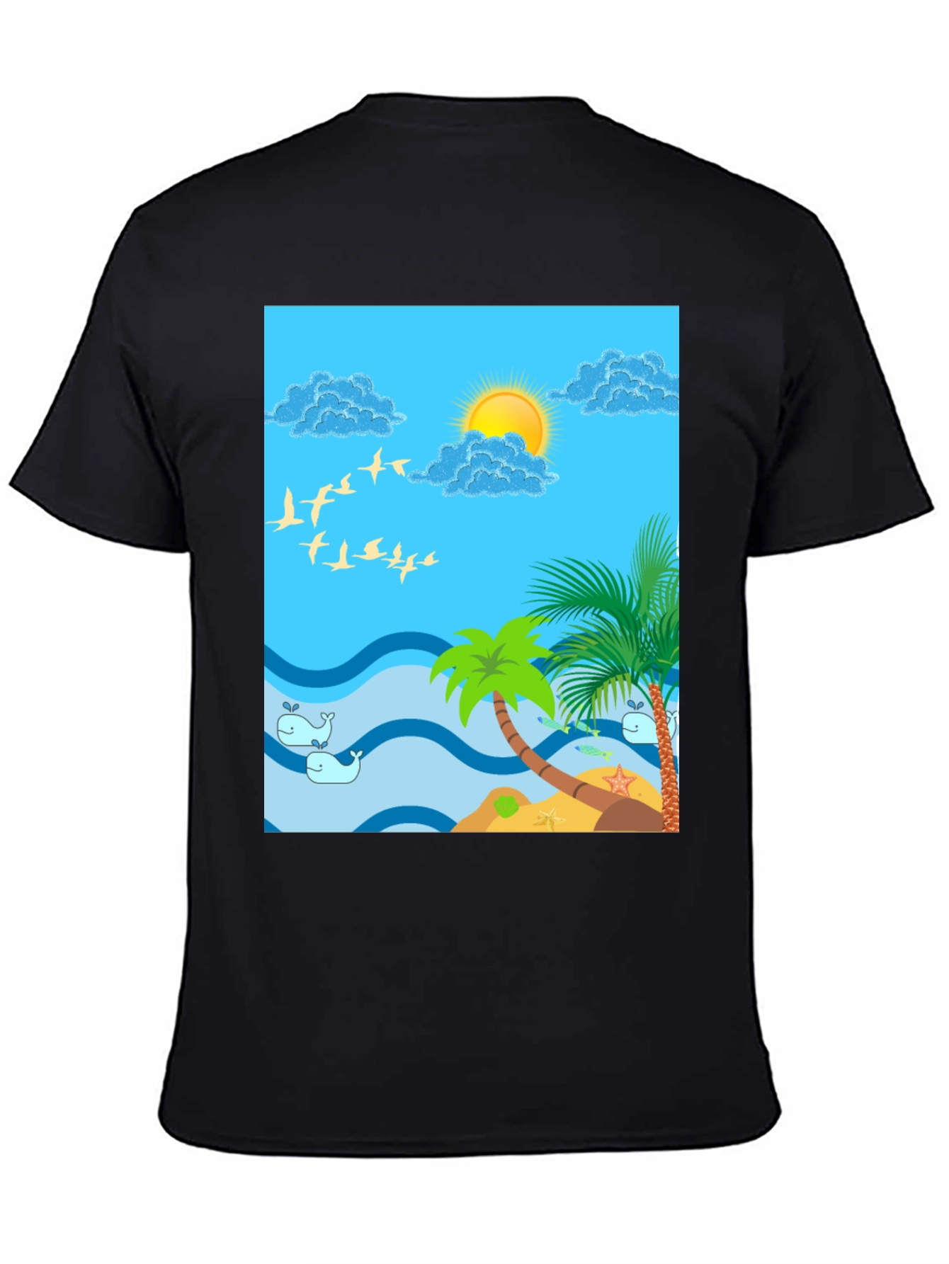 Tropical Island Graphic T-Shirt