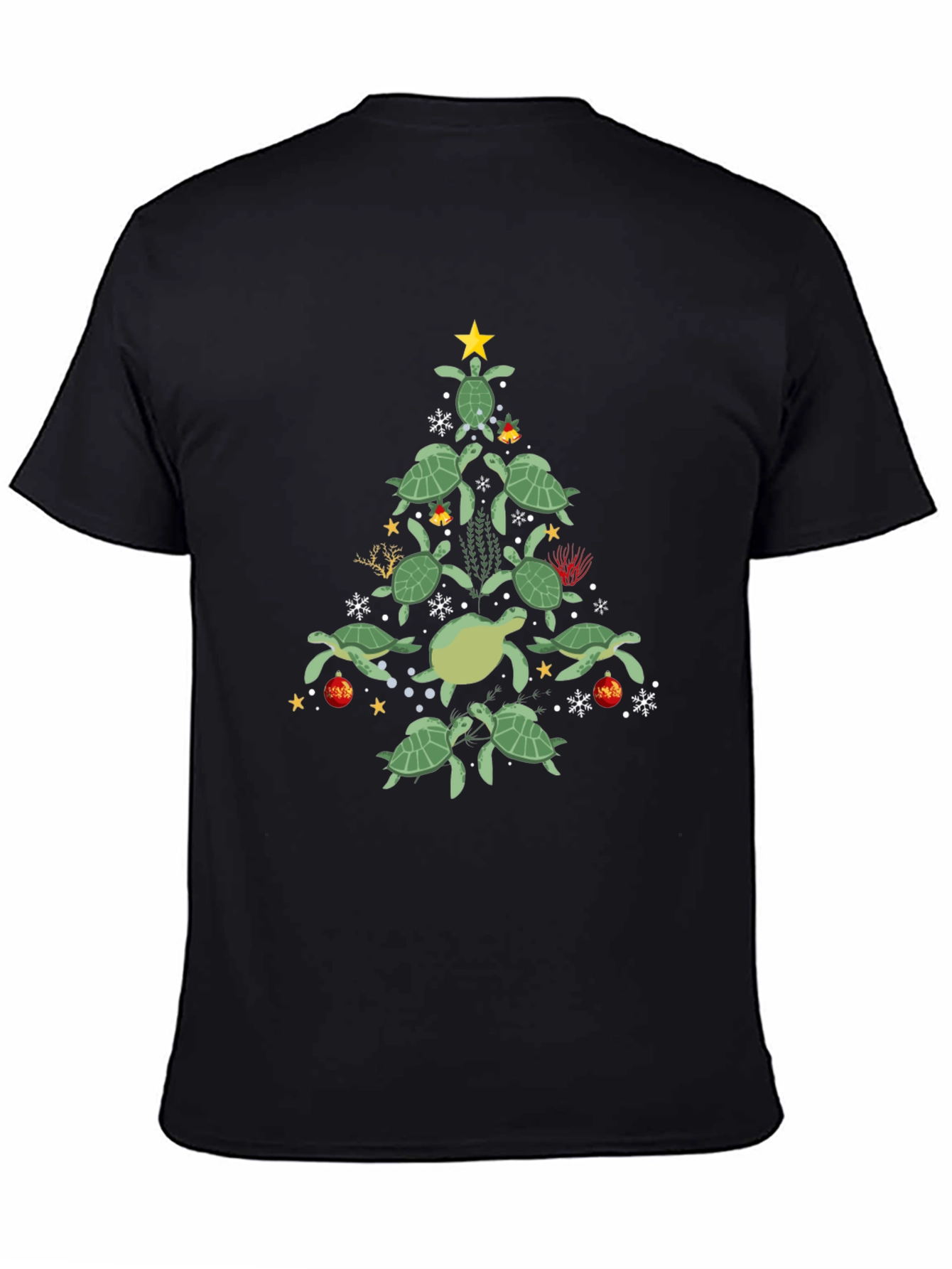 Turtle Christmas Tree Graphic Tee