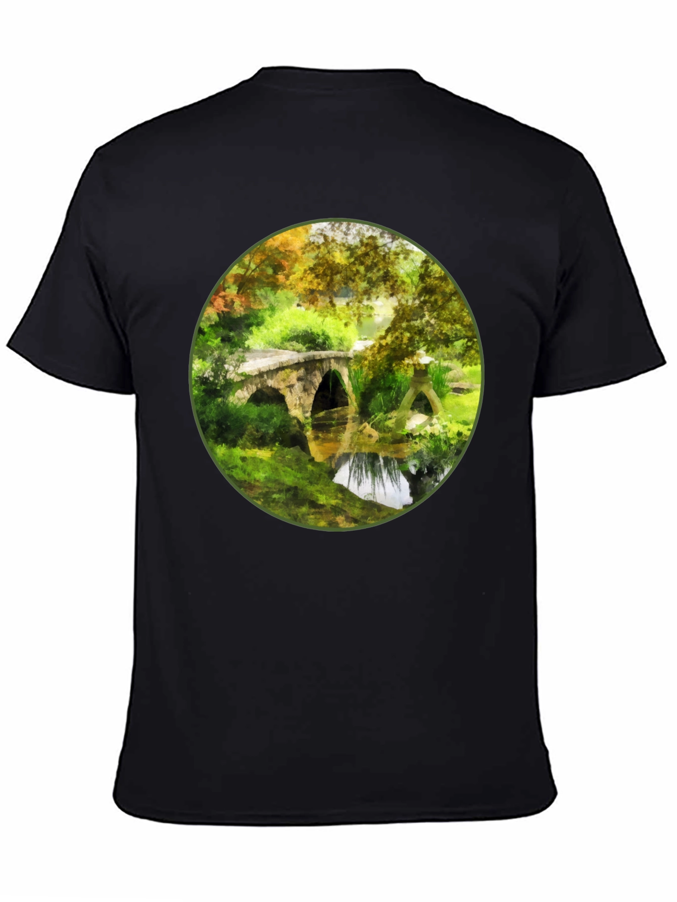 Arched Bridge Landscape Graphic Tee