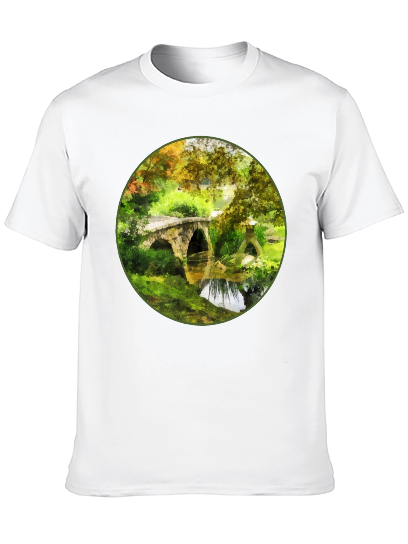 Arched Bridge Landscape Graphic Tee