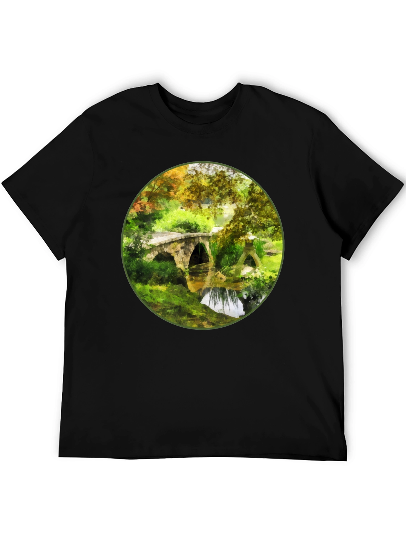 Arched Bridge Landscape Graphic Tee