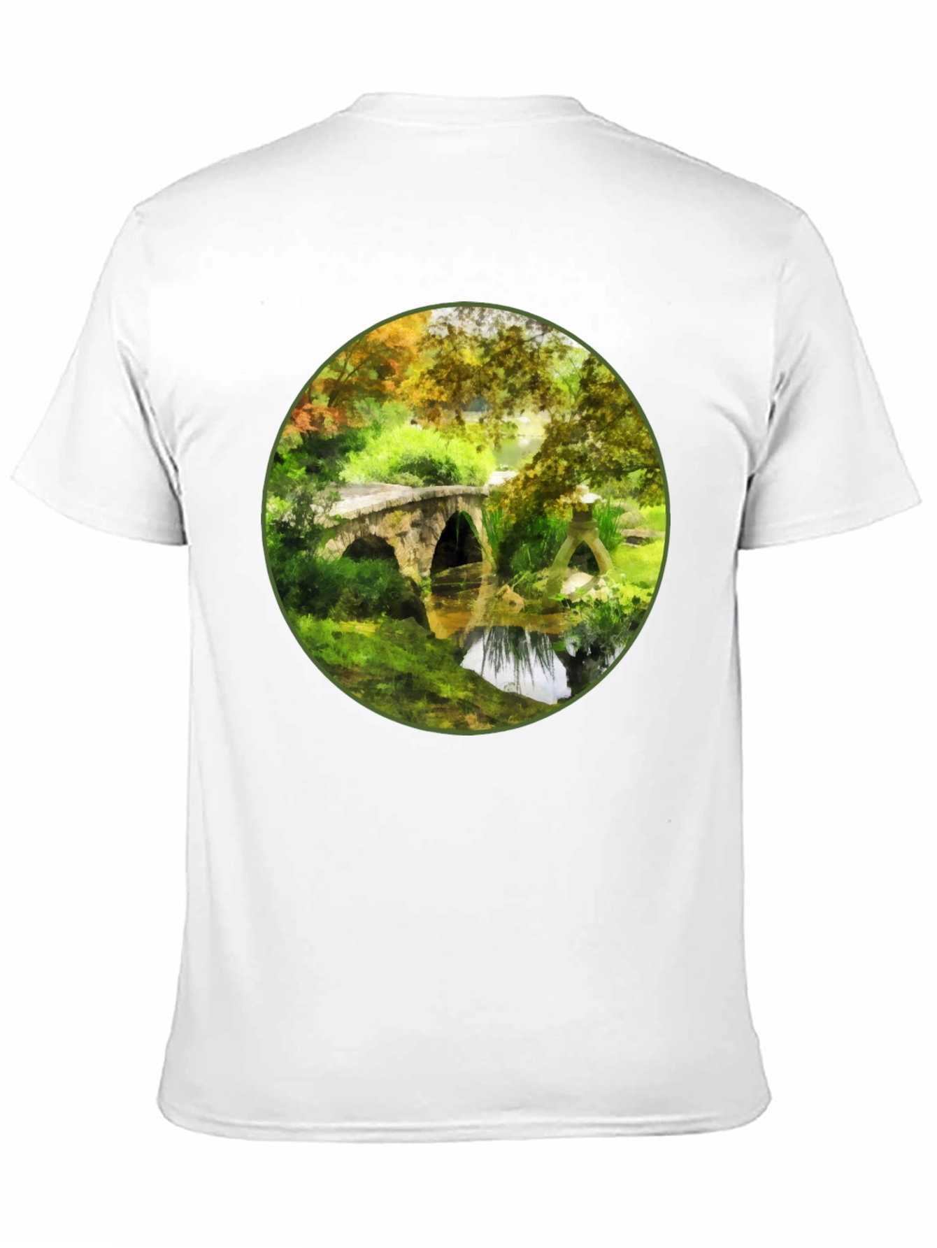 Arched Bridge Landscape Graphic Tee