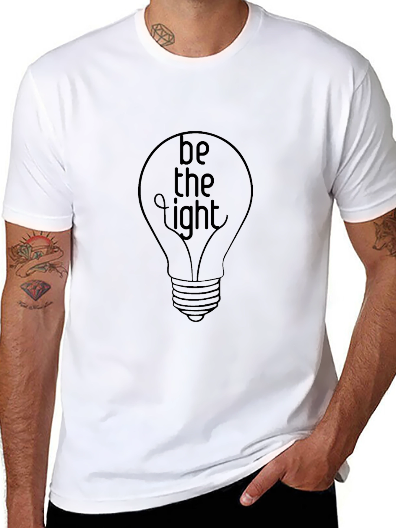 Be The Light T-Shirt - Motivational Graphic Tee
