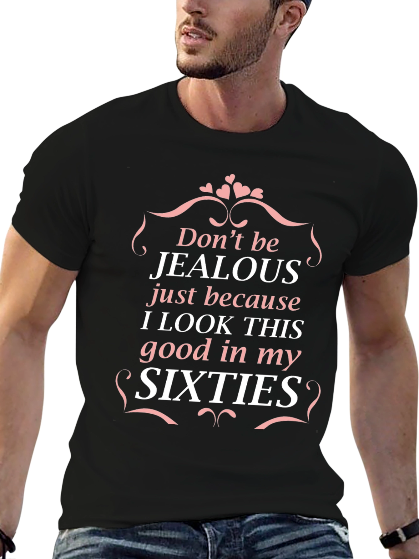 Dont be Jealous T-Shirt - Sixties Black Tee