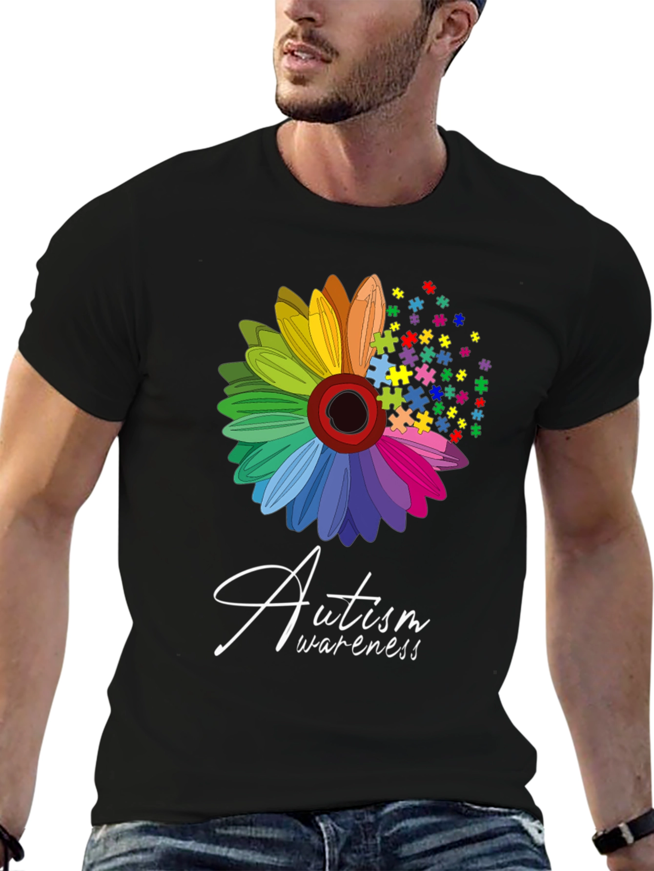Autism Awareness Flower T-Shirt