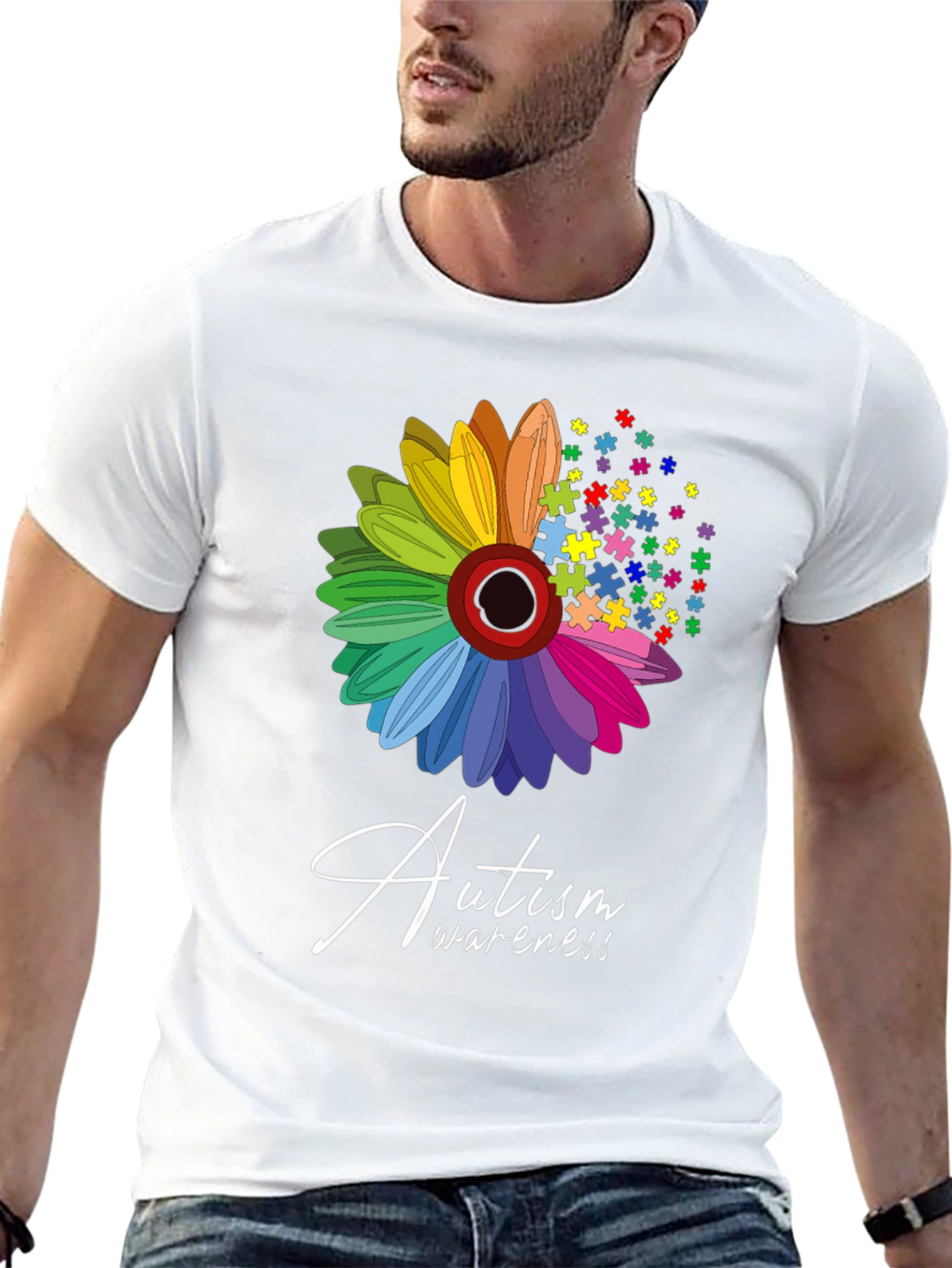 Autism Awareness Flower T-Shirt