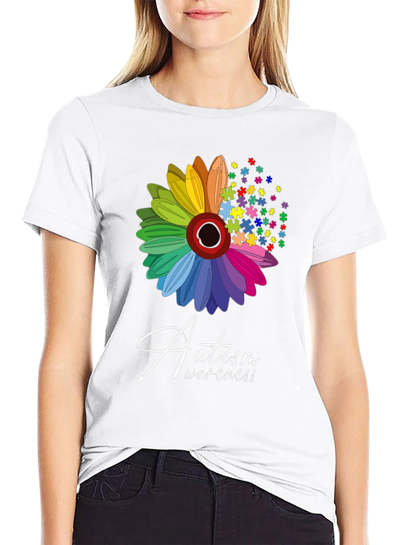 Autism Awareness Flower T-Shirt