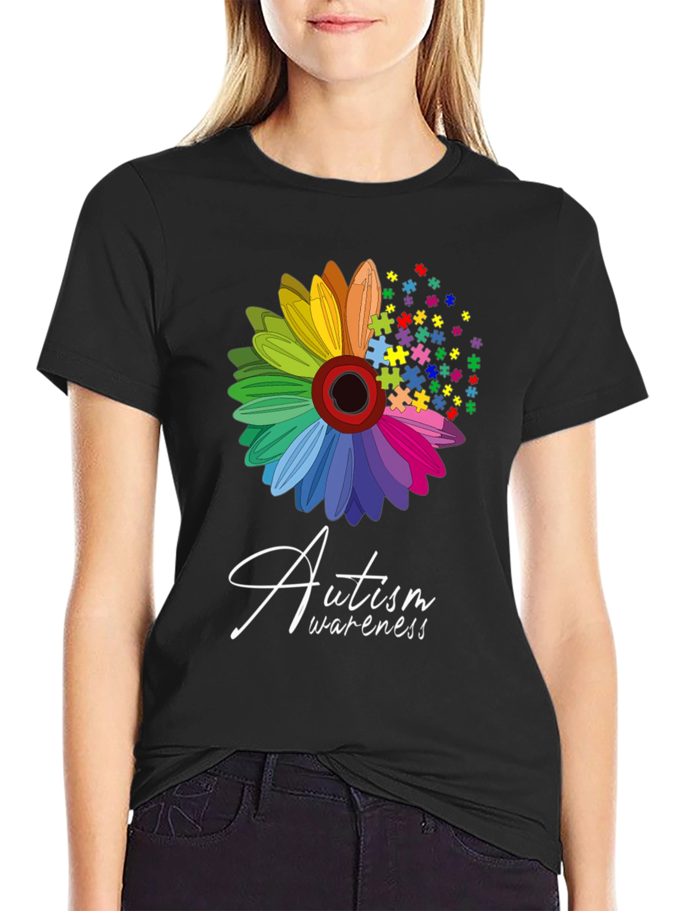 Autism Awareness Flower T-Shirt