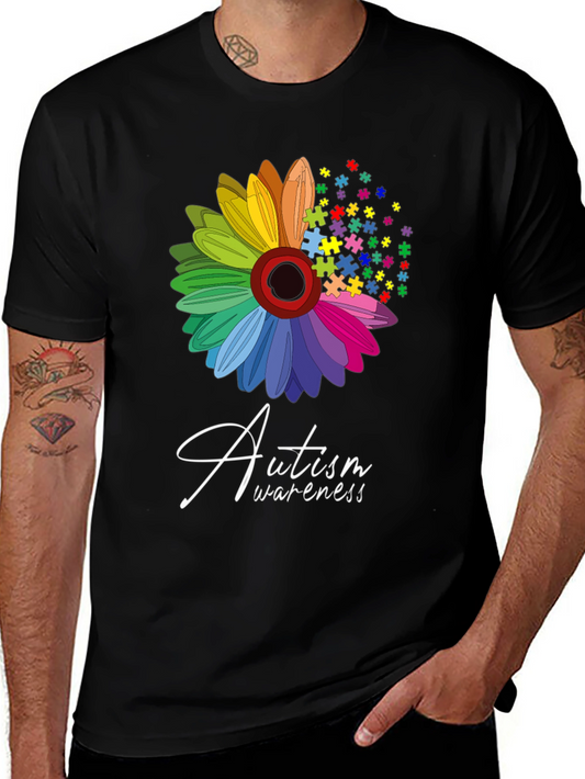 Autism Awareness Flower T-Shirt