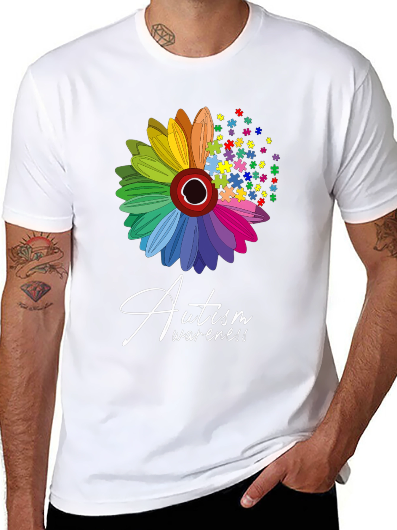 Autism Awareness Flower T-Shirt