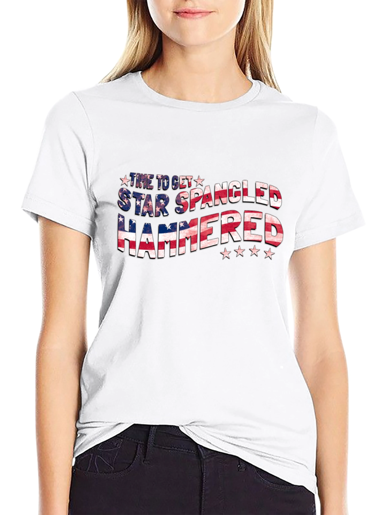 Star Spangled Hammered Patriotic T-Shirt