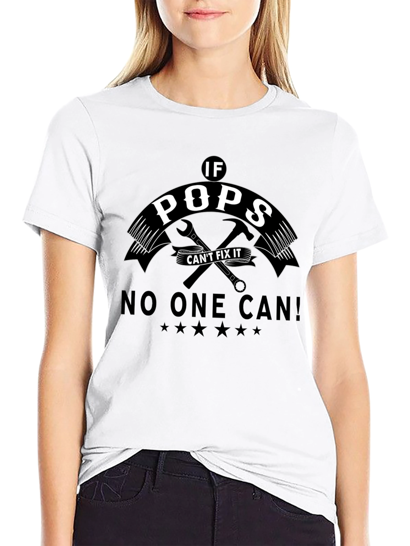 Pops Can Fix It Black T-Shirt