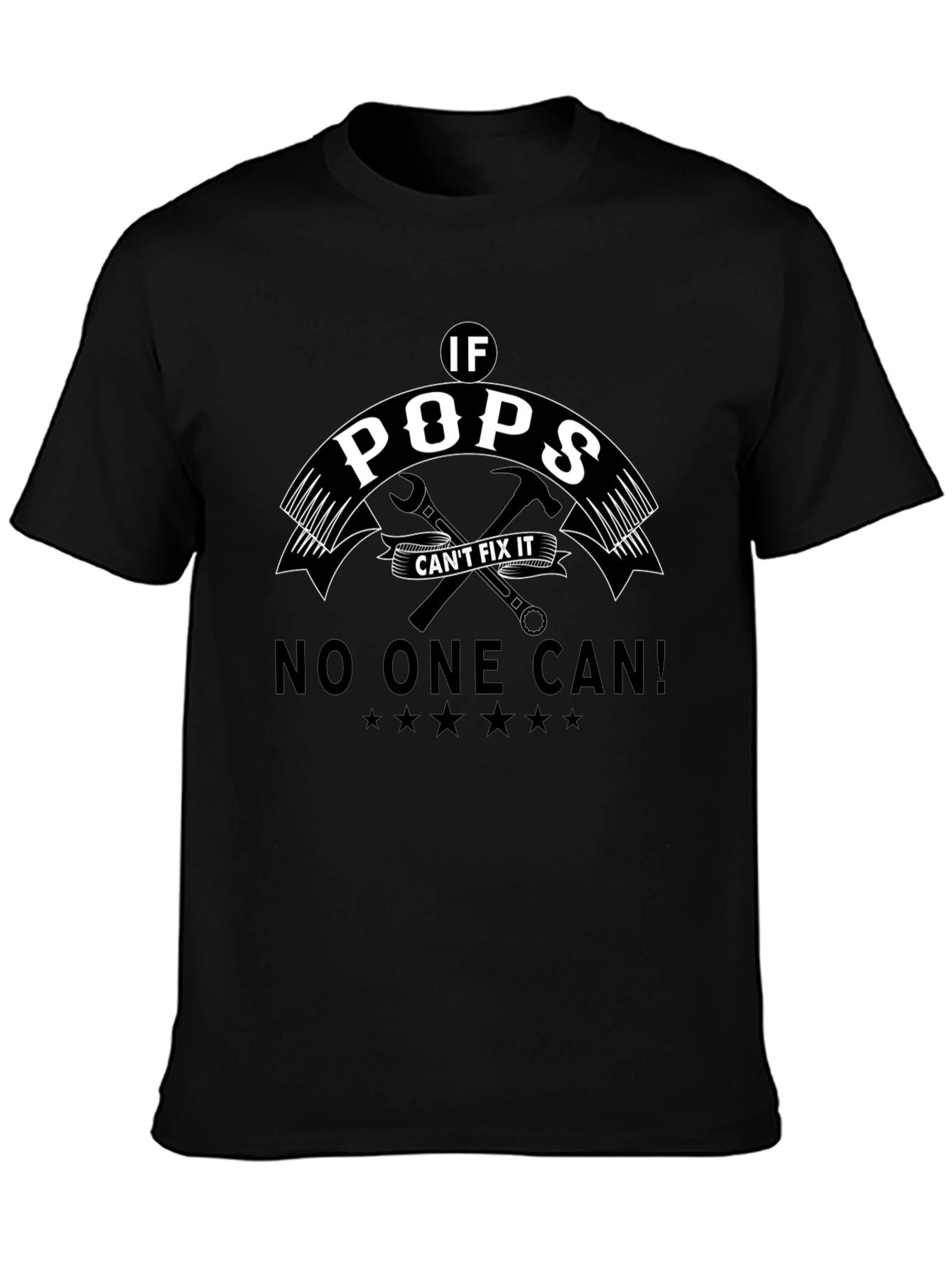 Pops Can Fix It Black T-Shirt
